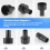 3 Pieces Universal Vacuum Hose Adapter Attachments for Cleaner 5