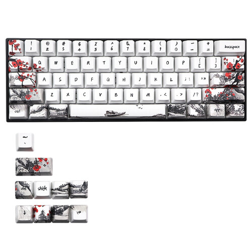 Novelty Allover Dye Subbed 71 Key Profile Keycap,US
