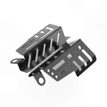 (Schwarz) 2pc Motorrad Front Shock Shield Aluminium Vorderradgabel Schutzhülle für Cub CC110 Shock