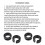(B)Power Cushion Stoßdämpfer für Autos - 2 Stück schwarzes Gummi 5