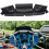 Windshield Bag Three Pocket Batwing Fairing Pouch for 14-22 Touring 4
