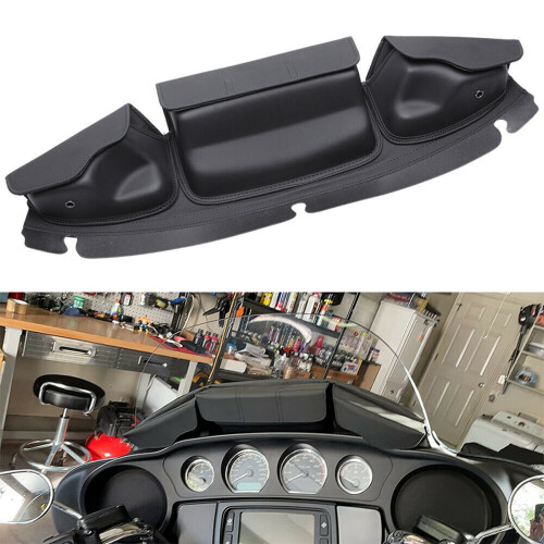 Windshield Bag Three Pocket Batwing Fairing Pouch for 14-22 Touring 2