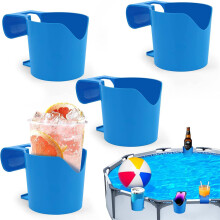 Pool Drink Holder, Pool Cup Holder, Support, Multifunctional Pool Accessories (4 Pieces)