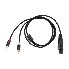 3-Poliges XLR-Stecker-Auf-Dual Stecker-Y-Splitterkabel, Mixer-VerstäRker-Audiokabel, Stereo-Audio-Verbindungskabel, 1 Meter