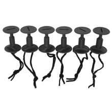 6 StüCk Surfboard Leash Plugs mit Kordeln Saiten WassersurfzubehöR Surf Plug Bodyboard ZubehöR