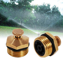 5pcs Adjustable Centrifugal Atomization Nozzle, Brass Micro Jet Agricultural Spray Tool for Garden Irrigation 1/2 Inch DN15 Ref: 5181