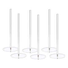 Donut-Ständer, 6er-Pack, Bagel-Ständer Aus Acryl, Donut-Präsentationsständer für Desserttisch, Bagel-Präsentationsturm Geburtstag, Hochzeit