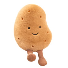 Großes Kartoffel-Plüschtier - Kawaii-Kartoffelplüsch Plüschiges und Matschiges Essenskissen-Spielzeug Süßes Plüschspielzeug-Geschenk A