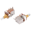 3Pcs A500K Potentiometer Push Pull Switch Guitar Control Pot Gold 6