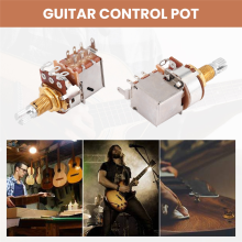 3Pcs A500K Potentiometer Push Pull Switch Guitar Control Pot Gold