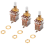 3Pcs A500K Potentiometer Push Pull Switch Guitar Control Pot Gold 3