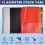 24 Clear Pocket Expanding File Folder 12 Colored Tabs 1PC 6