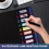 24 Clear Pocket Expanding File Folder 12 Colored Tabs 1PC 7