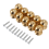 10 Pcs Cabinet Knobs Round Ball Bathroom Gold 4