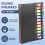 24 Clear Pocket Expanding File Folder 12 Colored Tabs 1PC 5