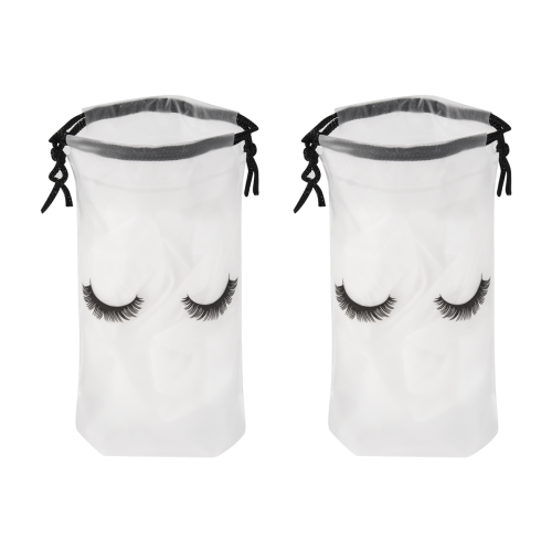 100Pcs Lash Bags for Clients Clear