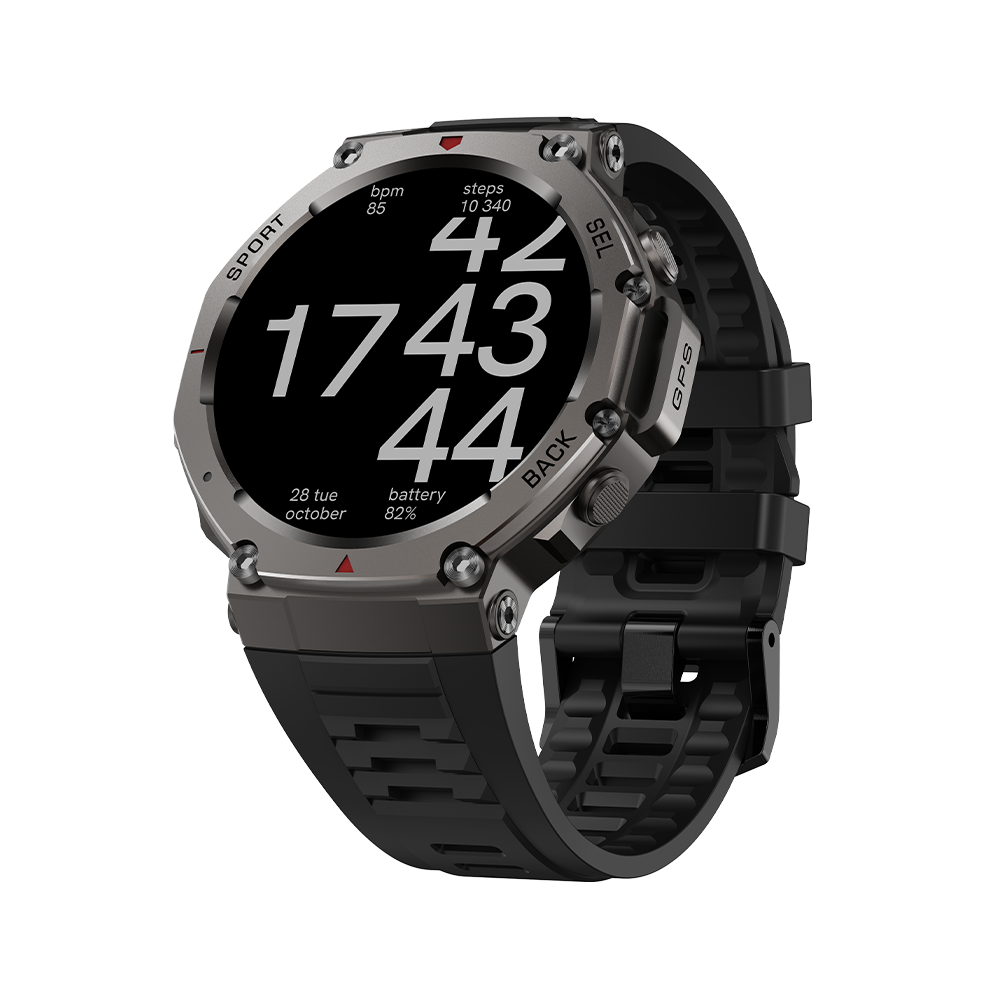 Smartwatch Dm58 Gps 5Atm Waterproof Amoled Display Sports Watch(Black) Black 6976918070630