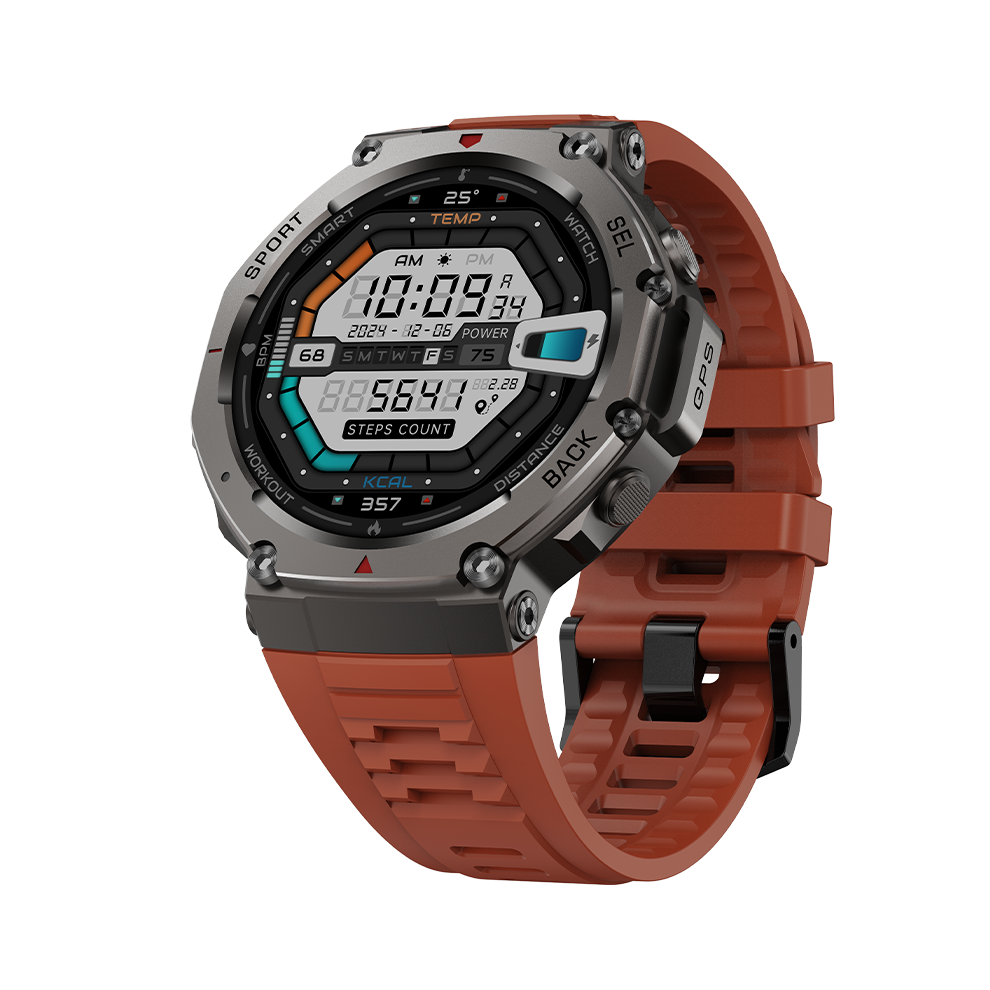 Smartwatch Dm58 Gps 5Atm Waterproof Amoled Display Sports Watch(Red) Red 6976918070678
