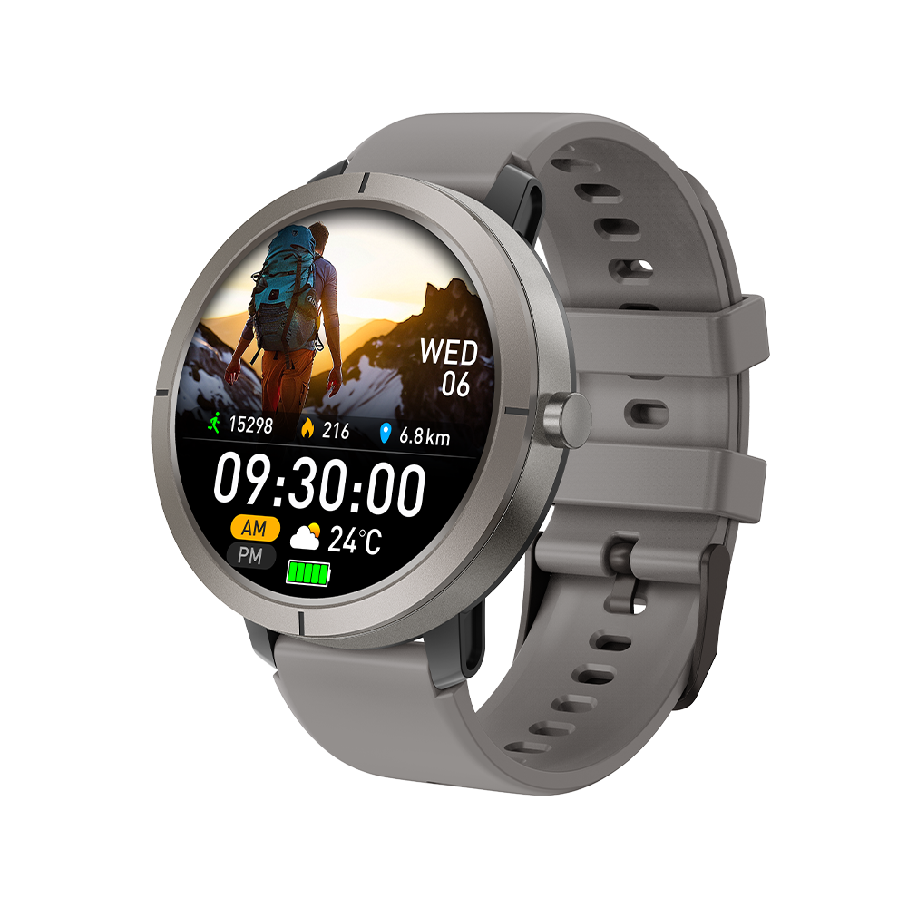 Smartwatch Dm76 Gps 5Atm Waterproof Amoled Display Sports Watch(Grey) Grey 6976918070685