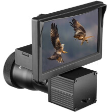 Night Vision Scope 5.0Inch Display Siamese HD 1080P Scope Video Cameras Infrared Illuminator (Black)
