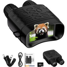 Night Vision Goggles for Adults with 30MP Photo & 2.5K Video – 6X Digital Zoom, 850nm Infrared(Black)