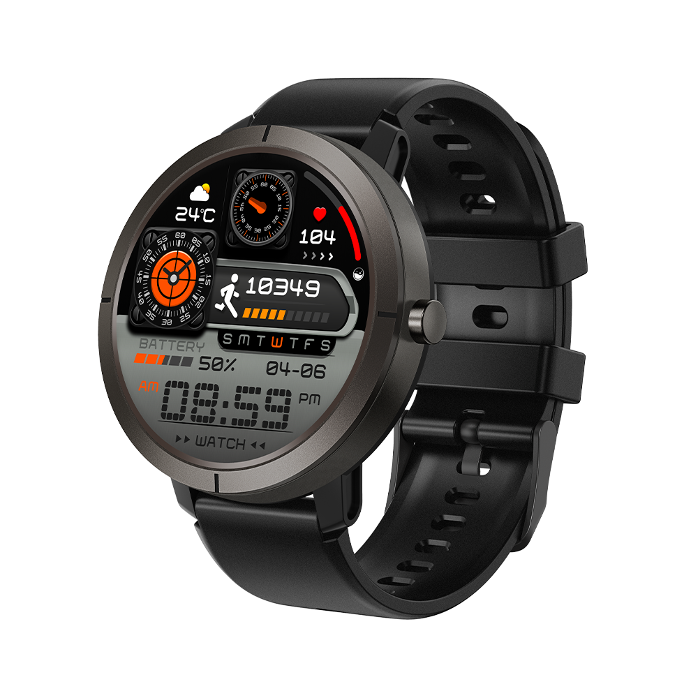 Smartwatch Dm76 Gps 5Atm Waterproof Amoled Display Sports Watch(Black) Black 6976918070708