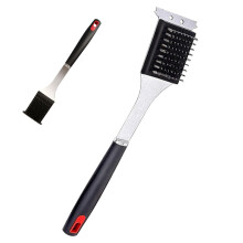Grill brush for outdoor use, BBQ grill brush, grill brush for outdoor use, made of stainless steel, cleaning tools Ref: 5360