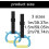 Exercise strength training equipment, gymnastics rings, set for exercises, gymnastics rings, exercise rings, pullup rings with strap Ref: 9794 5