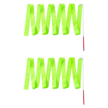 2 Meter colorful gymnastics ribbon with spinning rod, ribbon wand for artistic dancing, dancing, gymnastics ribbon for children