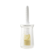 Silicone grill oil brush, heatresistant, bottle grill brush, household bakery accessories, pancake brush tool transparent