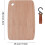 Bamboo Wood Chopping Board for Home Camping Cooking 3