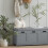 SoBuy Πάγκος Εισόδου Γκρι με Ντουλάπι 90x45x35cm 11