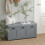 SoBuy Πάγκος Εισόδου Γκρι με Ντουλάπι 90x45x35cm 10
