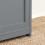 SoBuy Πάγκος Εισόδου Γκρι με Ντουλάπι 90x45x35cm 7