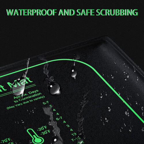 Heating mat with adjustable temperature, for germination and seedling growth, ideal for home and garden use. Ref: 2058 1