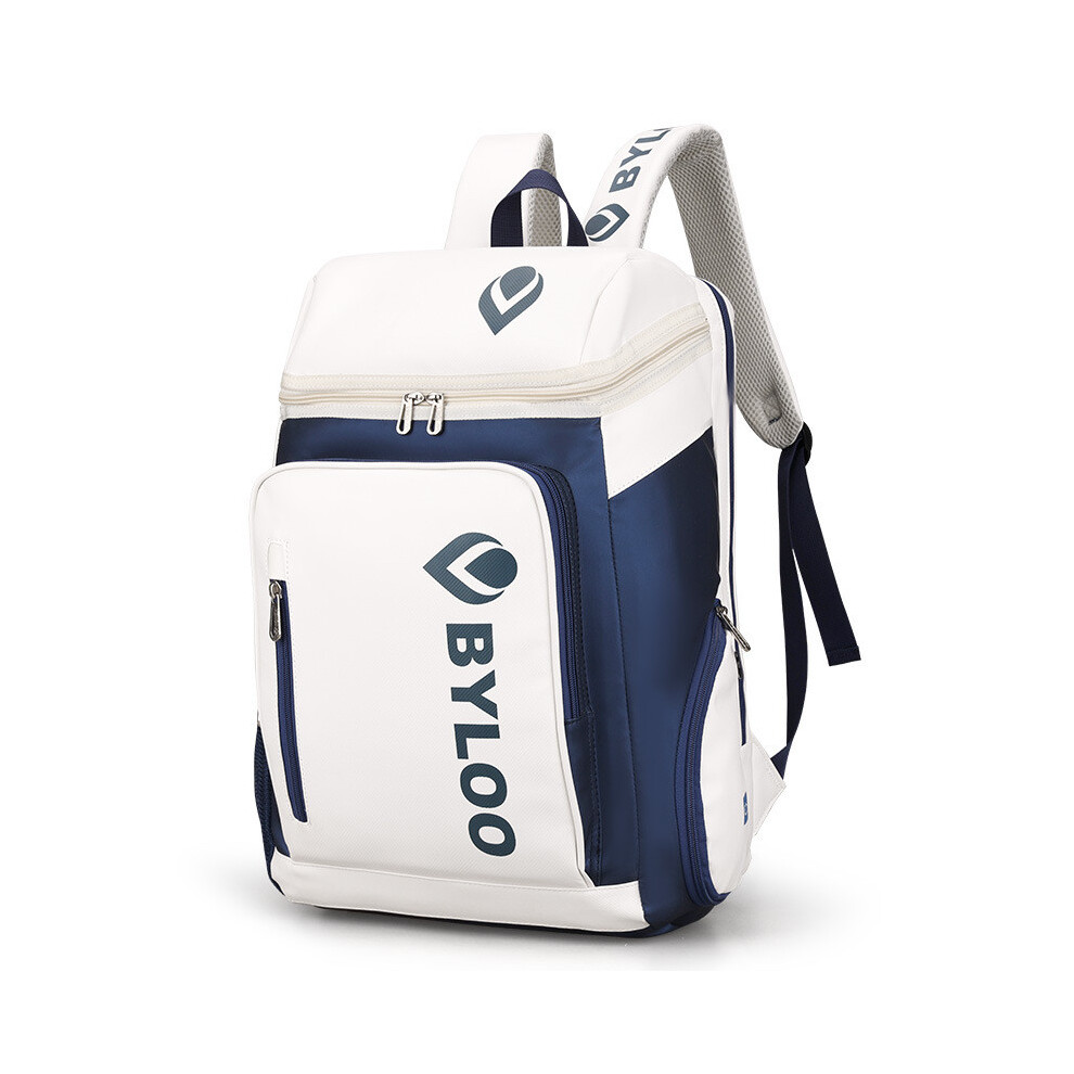 (Blue) Letter Byloo Print Badminton Bag Backpack Anti Wear Schoolbag Sports Breathable-image-OPC-PJ5HJ6J-NEW