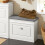 SoBuy Πάγκος Παπουτσιών Λευκός 60x24x51 εκ. 13