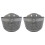 Wall Basket Flower Box Plastic Hanging Pot with S Hooks (Grey) 1