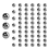 60 Pcs 4mm Dia Bicyclette Acier roulement a billes Remplacement 4