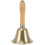 Solid Brass Wooden Handle School Reception Hotel Hand Bell Gold 2