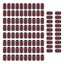100 Pcs Ponceuse Faux Ongle Manucure Sanding Kit Nail 80# rouge.