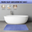 120x40cm Absorbent Nonslip Memory Foam Floor Mat Carpet Dark blue 7