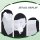 100Pcs jetables vide avec papier a filtre etanche 6