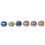 6X Bagues Anneaux en Verre Lampwork Multicolore 3