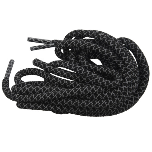 120cm laces round bottom safety reflective Color: black