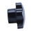 M8 x 50mm Diameter Thread Clamping Star Knob Black 2pcs 8