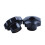 M8 x 50mm Diameter Thread Clamping Star Knob Black 2pcs 3