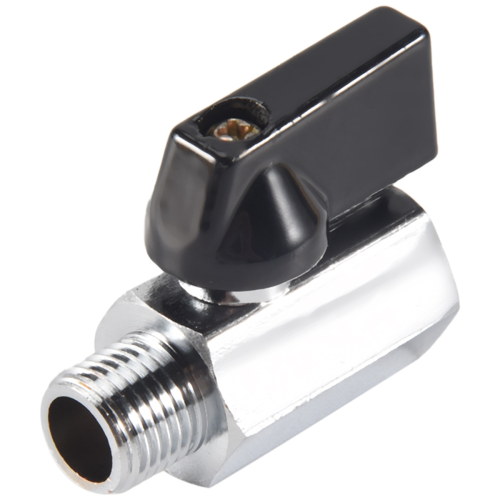 Chrome Brass 1/4inch Ball Valve Threads Tap 2