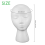 Foam Mannequin Wig Head Display White 8