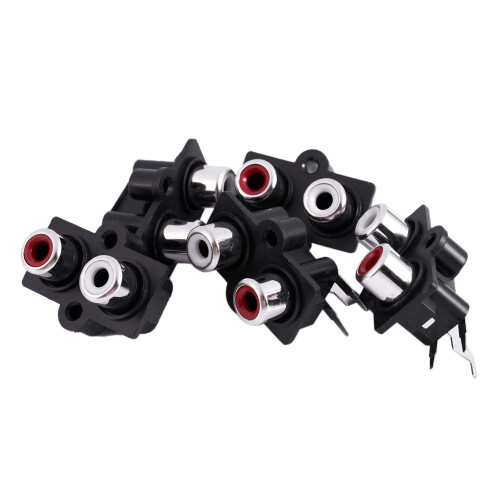5 x PCB a 2 Position Stereo Audio Video Jack Connecteur 2